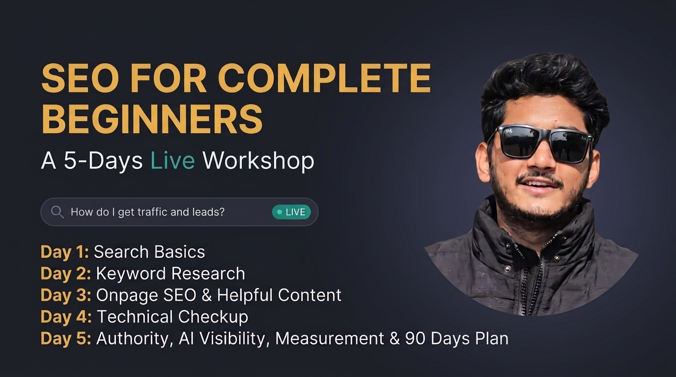 Master the Fundamentals of Search: 5-Day SEO Workshop for Complete Beginners